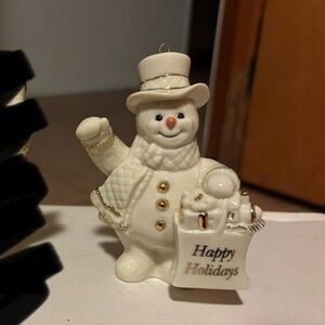 Annual Lenox snowman ornament